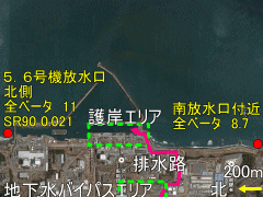 事故から４年１０ヶ月過ぎても放射性物質が見つかる福島第一沖の外洋