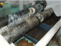 汚染水漏れを起こしたセシウム除去装置の配管