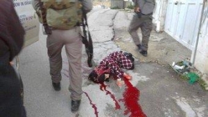 イスラエル兵士に撃たれて死んだパレスチナの14歳の少女