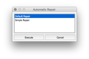 「Automatic Repair」ダイアログ