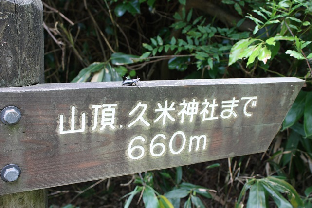 久米神社奥の院道標