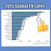世界EV販売台数 ランキング2015